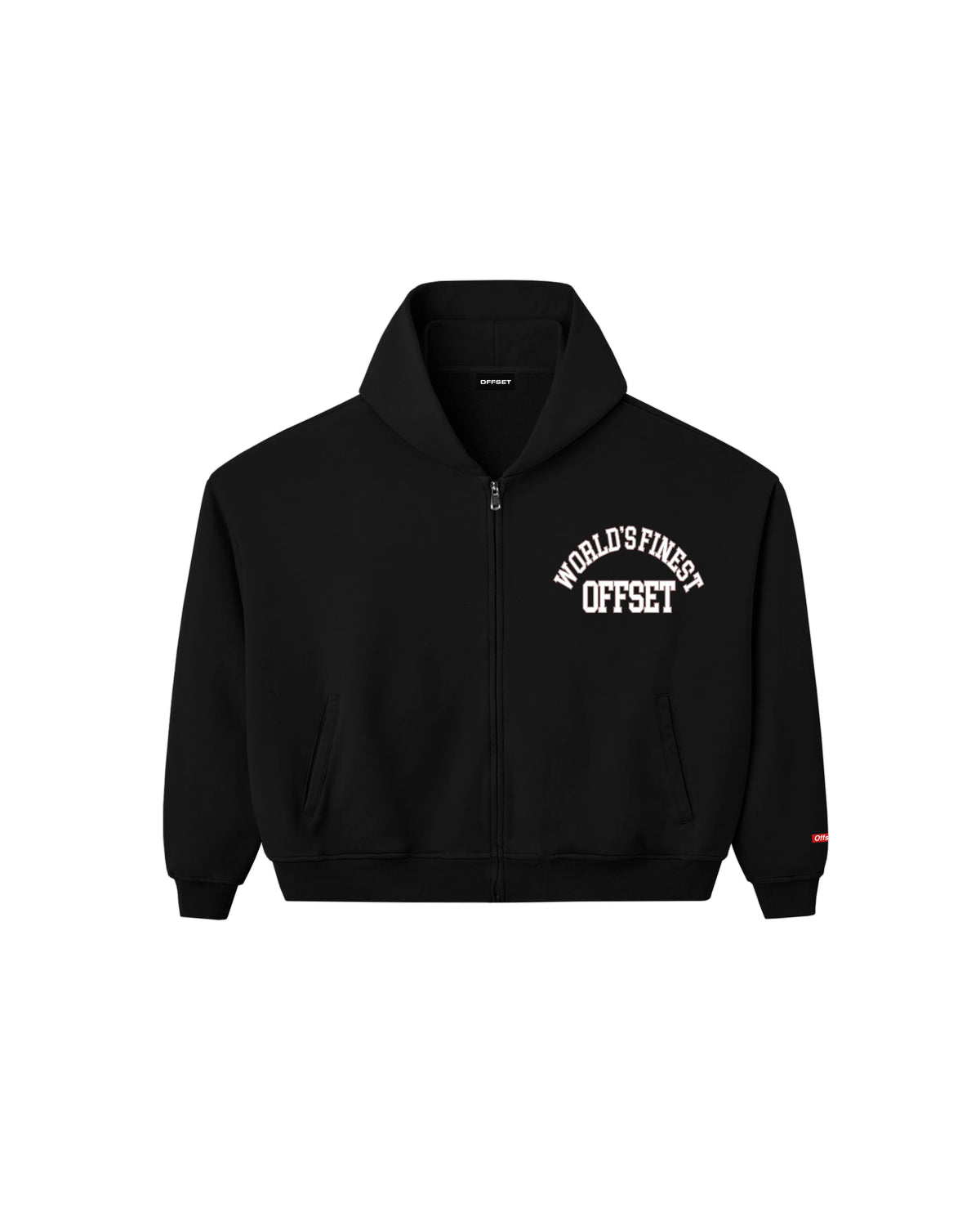 World's Finest Zip-up Hoodie (Black)