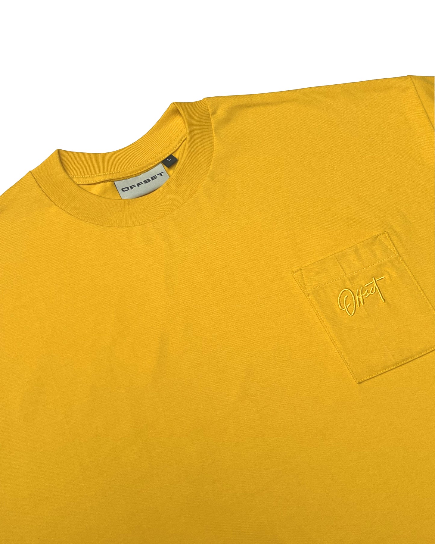 Basic Cropped Pocket Tee S/S (Mustard)