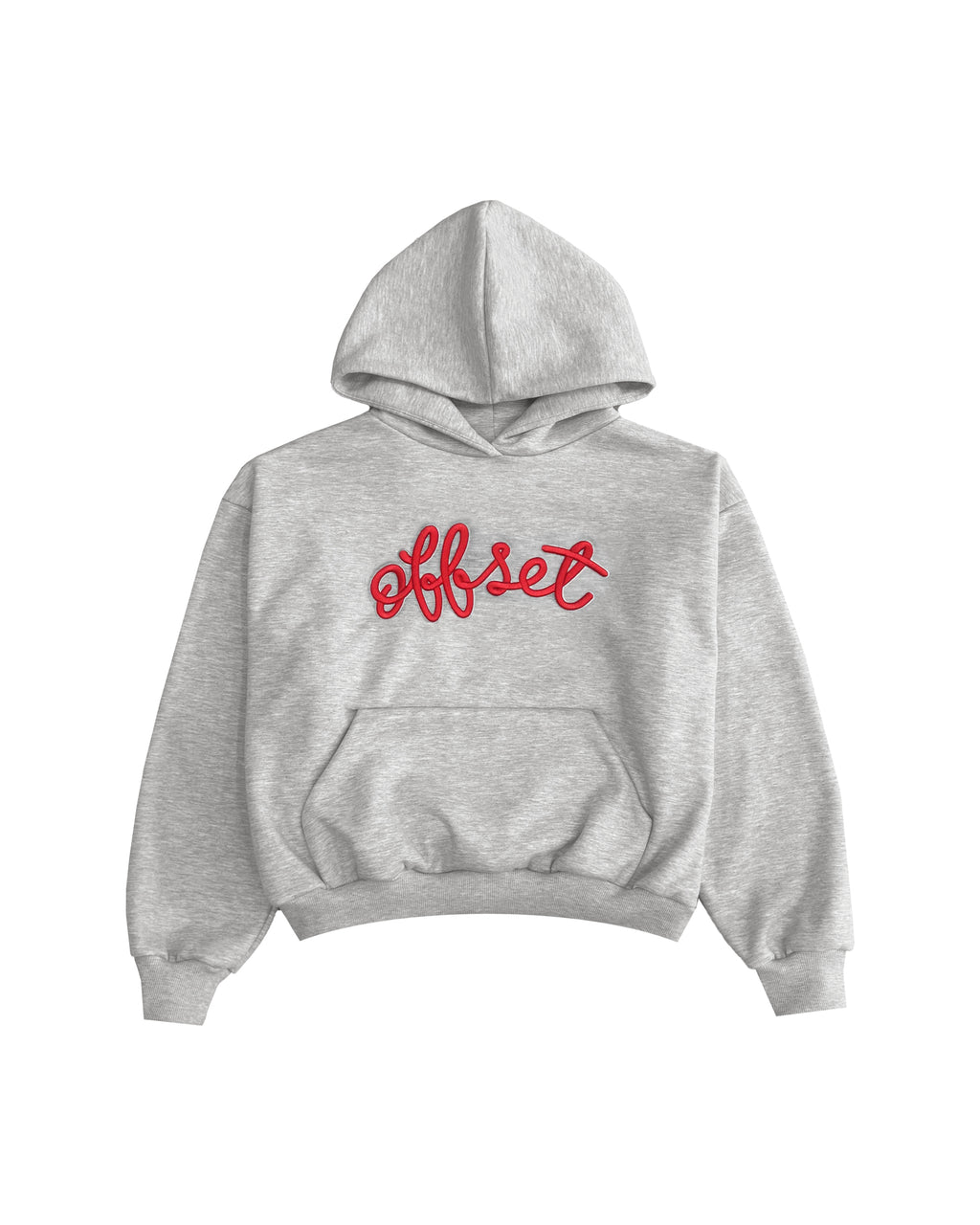 Loop Cropped Hoodie (Heather Grey)