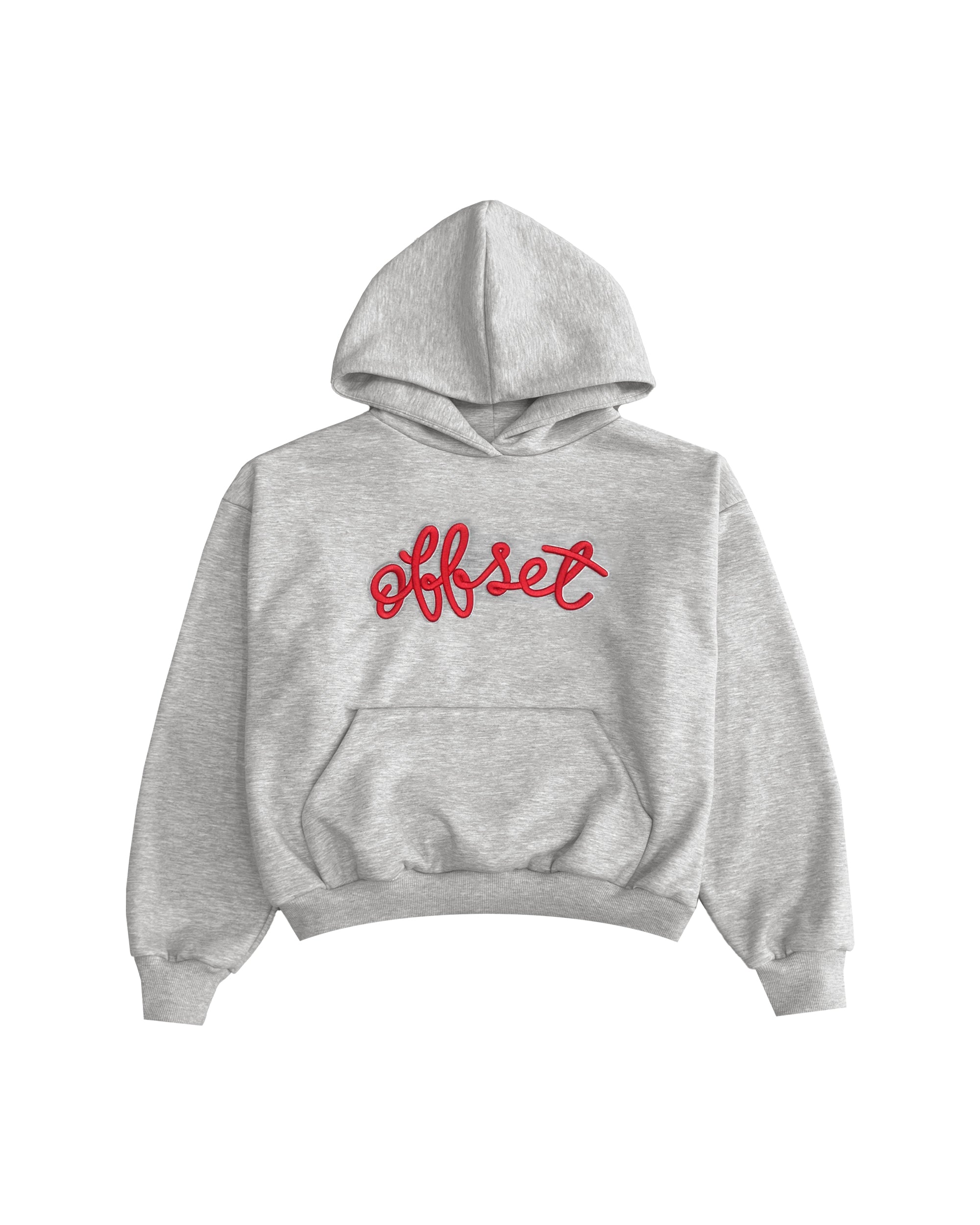 Loop Cropped Hoodie (Heather Grey)