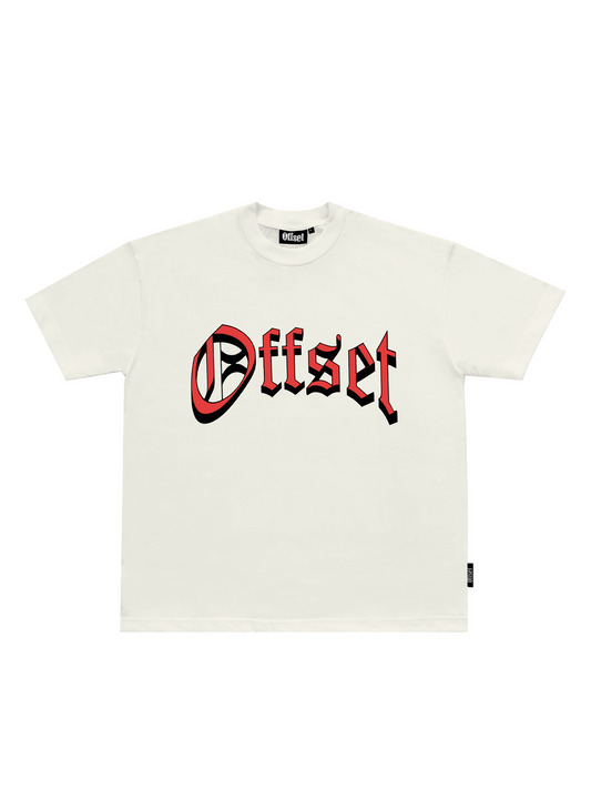 Old English Tee S/S (Off White)